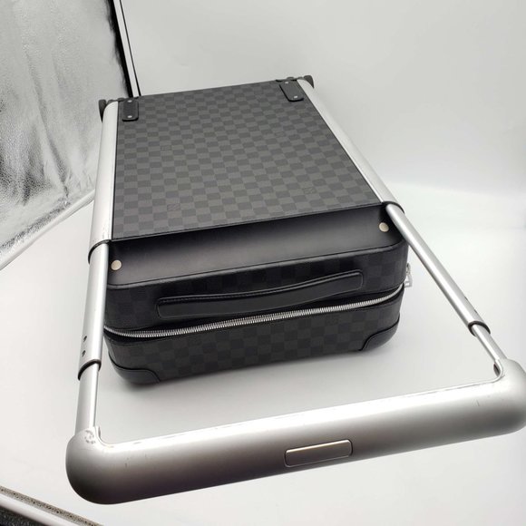 100% Authentic Louis Vuitton Horizon 55 Graphite Travel Luggage Bag - Picture 7 of 16